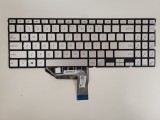 Tastatura Laptop, Asus, VivoBook 15 X532, X532EQ, X532FA, X532FL, iluminata, argintie, layout US
