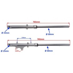 Furca Yamaha YBR 125cc Stanga Dreapta FATA