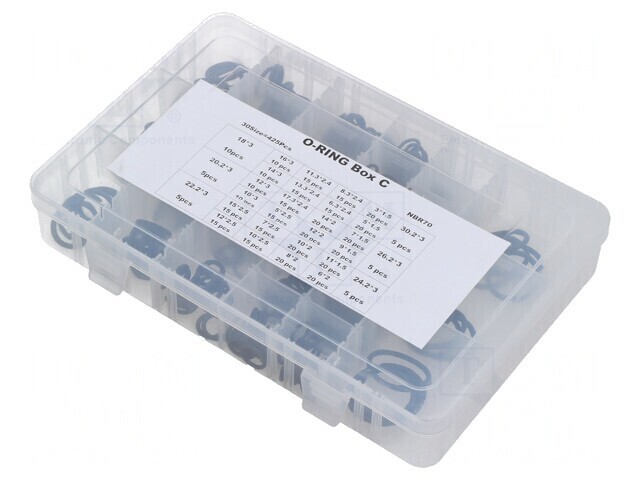 Set 425 O-Ring-uri Cauciuc NBR Metric