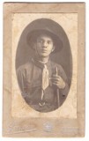 5618 - GALATI, Boy Scout, CERCETAS, Romania ( 11/6,5 cm ) - CDV old Photocard