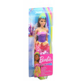 Papusa Barbie printesa Dreamtopia cu coronita galbena, 3 ani+, Mattel