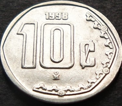 Moneda 10 CENTI - MEXIC, anul 1998 * cod 3133 foto