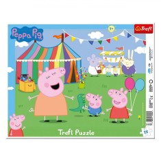 Puzzle Trefl, Peppa Pig Circ, 25 Piese, Multicolor