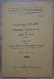 Actiunea curarei in tetanosul experimental la caine si iepure// 1937, Alta editura