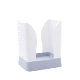Cos de Gunoi Extensibil, din Plastic, Reglabil, Pliabil, Versatil, pentru Bucatarie, Baie sau Birou, Cos Universal, 21x25x17 cm, Alb Gri