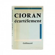 Emil Cioran, Écartèlement, 1979, cu dedicația autorului pentru Lucia Rolland de Renéville