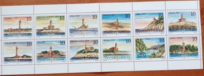 YUGOSLAVIA-&amp;#039;&amp;#039;PODURI PE DUNARE&amp;#039;-&amp;#039; SET 16V IN BLOC-MNH NESTAMP. -vezi scan foto