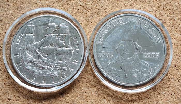 Marea Britanie 5 lire 2005 Trafalgar 2 bucati