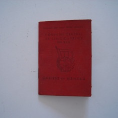 Carnet de membru Consiliul central al sindicatelor din RPR, 1964