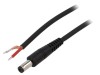 Cablu DC 5,5/2,1 Negru 1,5m 1x1mm2, WEST POL
