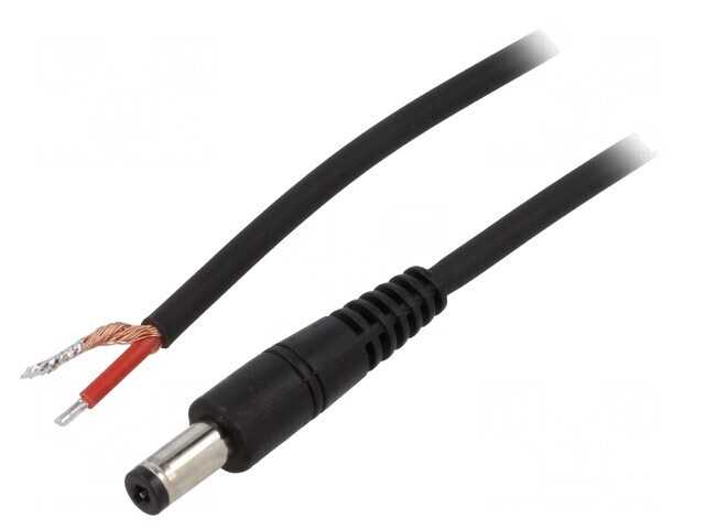 Cablu DC 5,5/2,1 Negru 1,5m 1x1mm2
