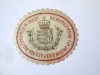 Rar! Ungaria timbru de control Compania de Asigurari D.K.K.P. Trieste reprezentanta pentru Ungaria circa 1915,dim:42 x 37 mm