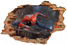 Sticker Wall Crack Spiderman 3 - 120 x 80 cm foto