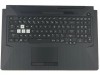 Carcasa superioara cu tastatura palmrest Laptop Gaming, Asus, Tuf A17 FA706IU, FA706IU-1A, 90NR03K1-R31US0, 3BBKYTAJN10, 3YBKYKSJN10, iluminata RGB, l