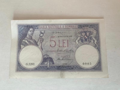 5 LEI Noembrie 1928 foto