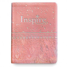 Inspire Bible for Girls NLT (Leatherlike, Pink): The Bible for Coloring & Creative Journaling