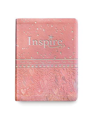 Inspire Bible for Girls NLT (Leatherlike, Pink): The Bible for Coloring &amp;amp; Creative Journaling foto