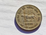 28. Moneda India 50 paise 1985 (Reserve Bank Golden Jubilee), Asia