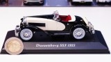 Duesenberg SSJ 1933 crem/negru &ndash; Altaya 1:43, cu vitrină