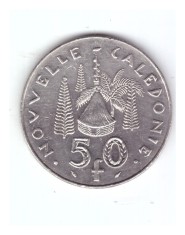 Moneda Noua Caledonie 50 francs/franci 1991, stare buna, curata