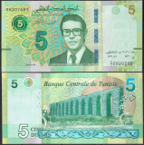 TUNISIA █ bancnota █ 5 Dinars █ 2022 █ P-98 █ UNC █ necirculata