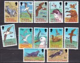 Tristan da Cunha 1977 fauna pasari MI 222-233 MNH, Nestampilat