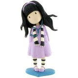 Figurina Gorjuss in rochie mov
