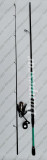 SET spinning Lanseta SAIMINO MIRAH 2,40m cu Mulineta FL EFB2000 6 rulmenti, Lansete Spinning