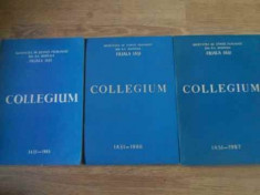 COLLEGIUM REVISTA DE FILOLOGIE SI TEORIE LITERARA NR.1-3 1985-1987-COLECTIV foto