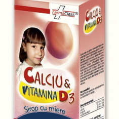 Calciu+ vitamina d3 sirop cu miere 100ml farma class