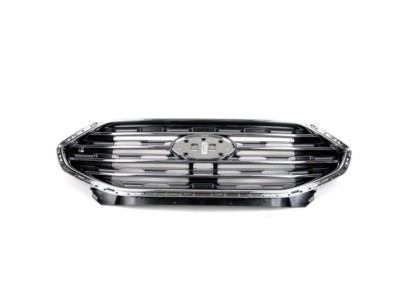 Grila radiator Ford Edge, 05.2019-, montare fata, 5 mulaje cromate, cu rama crom; negru, RapidAuto foto