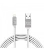 Cablu de date iPhone lightning 1m argintiu cu iluminare LED rosu, Delight
