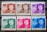 CONGO 1964 Kennedy, personalități Președinte J.F.Kennedy serie 6v. Nestampilata