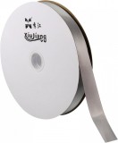 Rola de panglica Sourcing Map, poliester, argintiu, 7 mm x 91,4 m