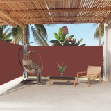 VidaXL Copertină laterală retractabilă, maro, 160x600 cm