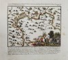 Harta Frontierei Croate 1789-1790, Kerestina, Colonelul Bagalich, J.T. Truttner, Gravura Colorata, 19.8x18.5cm