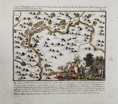 J. T. TRUTTNER - HARTA APARARII FRONTIEREI CROATE DE LANGA KERESTINA DE CATRE COLONELUL BAGALICH, 1789-1790 foto