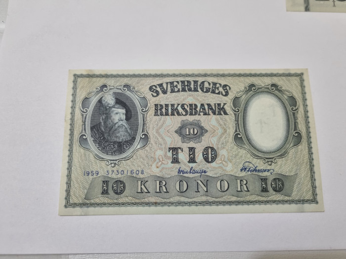 bancnota suedia 10 k 1959a