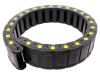 Ghidaj cu lant BREVETTI MEDIUM 1m Raza indoire 150mm Latime interioara 60mm Inaltime 25mm Negru