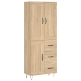 Cumpara ieftin Dulap inalt, stejar sonoma, 69,5x34x180 cm, lemn compozit
