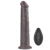 Vibrator Cu Rotatii Dual Layered Silicone Rotator, Brun, 25 cm, Lovetoy