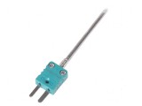 Senzor de temperatură termocuplu K &Oslash;3x1000mm - Temp max.200&deg;C