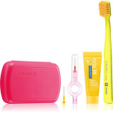 Cumpara ieftin Curaprox Travel Set Set de călătorii Magenta(pentru dinti, limba si gingii)