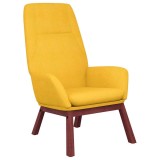 Cumpara ieftin Scaun de relaxare, galben mustar, material textil