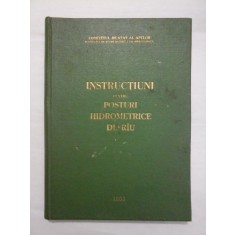 INSTRUCTIUNI PENTRU POSTURI HIDROMETRICE DE RIU - Comitetul de Stat al Apelor