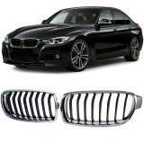 Grila sport fata neagra cromata, potrivita pentru BMW Seria 3 F30 F31 2011-2019 Performance AutoTuning