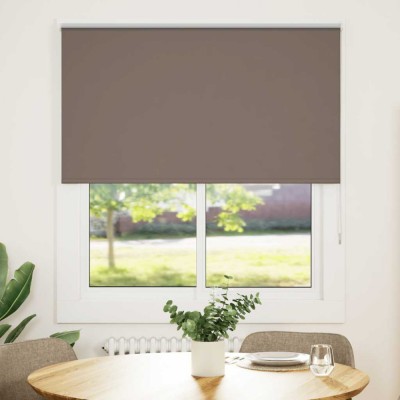 Jaluzea cu role opace cafea 135x175 cm lățime țesătură 131,6 cm foto