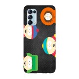 Husa compatibila cu Oppo A55, Viceversa, model South Park gang, Silicon, TPU, Transparent, Carcasa
