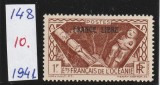Oceania franceza 1941 - Laimotive nationale, supratipar FRANCE LIBRE,MNH.Mi.148