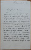Scrisoare a lingvistului roman de nationalitate evreiasca, Heimann Hariton Tiktin, prieten cu Eminescu, 1910